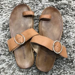 SOPHIA MILANO LEATHER SANDALS